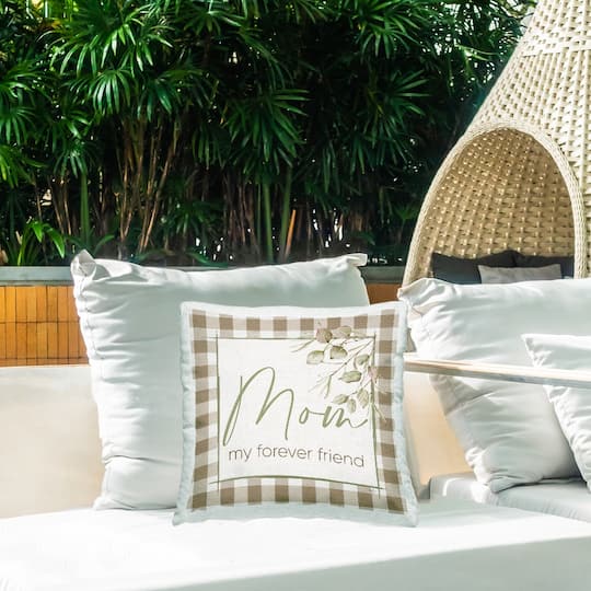 Stupell Industries Mom Forever Friend Phrase Outdoor Printed Pillow
